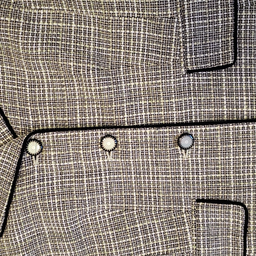 Tahari Arthur S. Levine Tweed blazer & Pant Suit Sz 4 Petite office sage / green - Picture 4 of 10